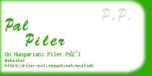 pal piler business card